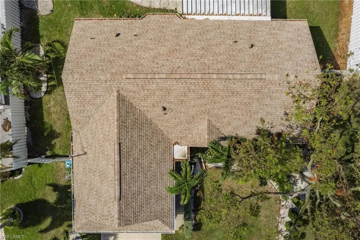 Birds eye view of property