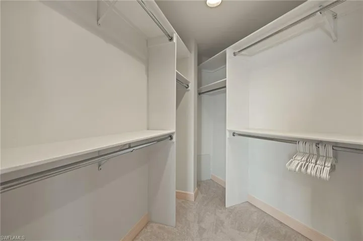 Master walk-in closet