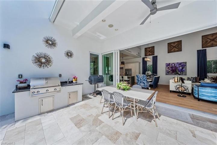 Outdoor Gas Grill and Smoker Dining