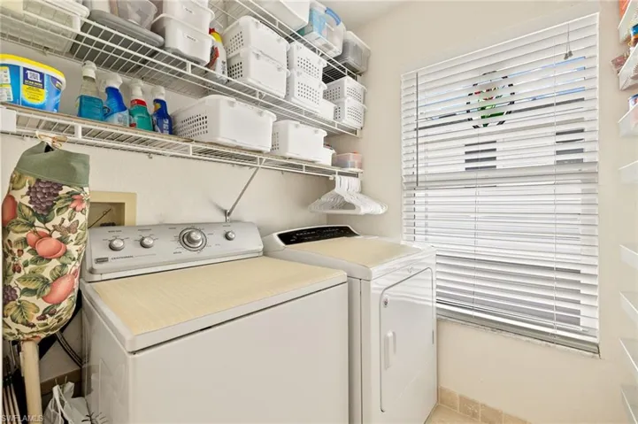 Laundry area with laundry area and washer and dryer
