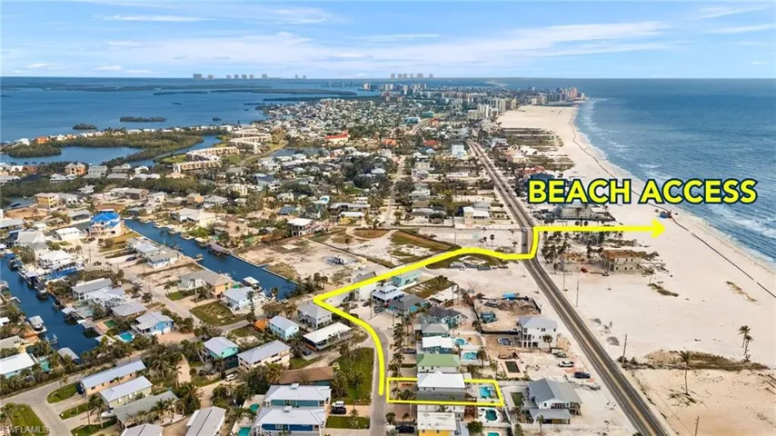 Aerial view with a water view - Virtually Edited Image