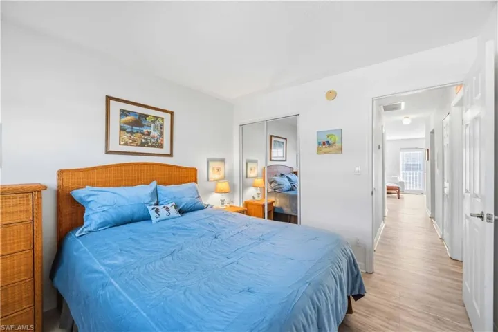 Bedroom featuring a closet and wood finished floors