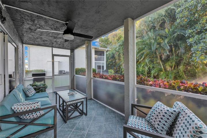 Spacious lanai in landscaped area!