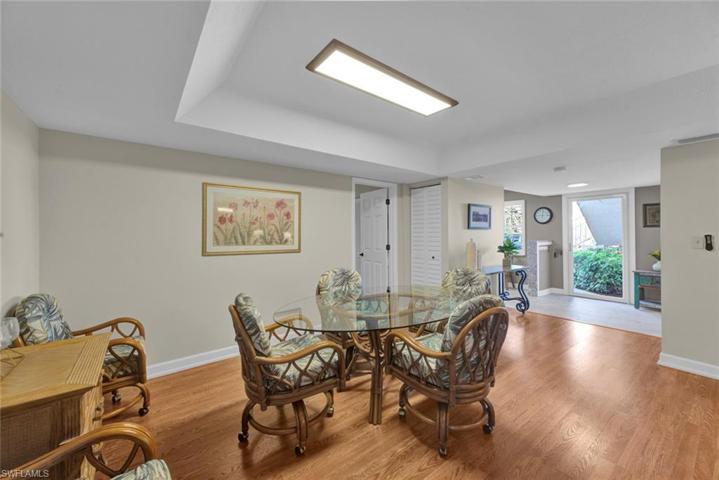 Spacious dining area