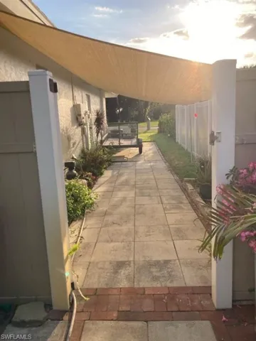 View of patio