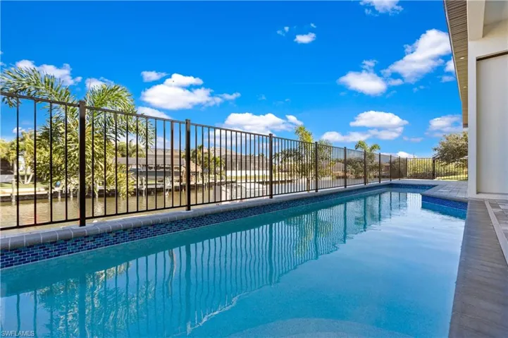 View of pool featuring patio surround
