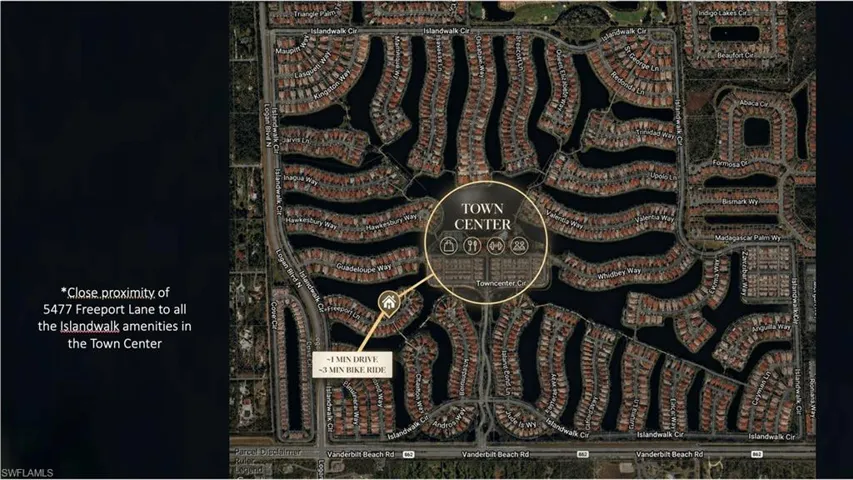 Location of the home to all the incredible amenities at the Town Center