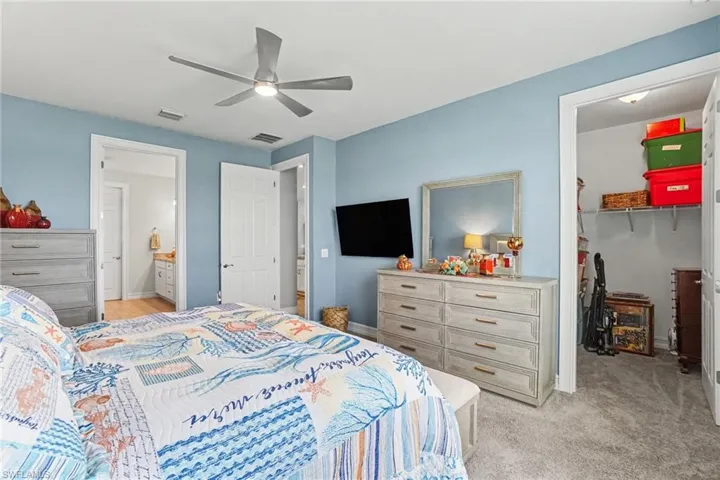 Primary Bedroom with Walk in closet.
