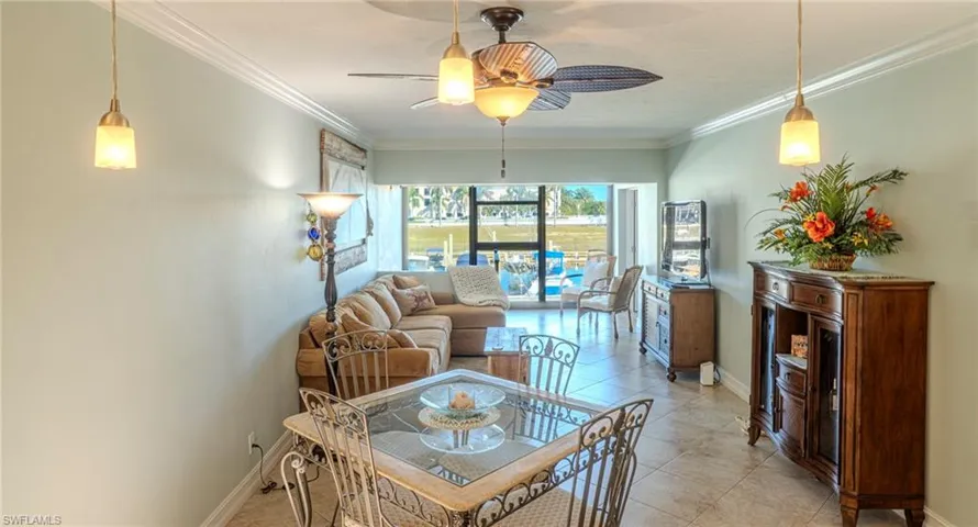 Open concept dining and living room