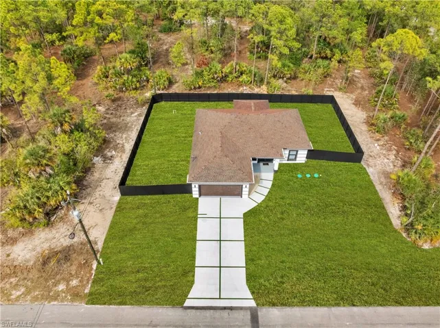 View from above of property