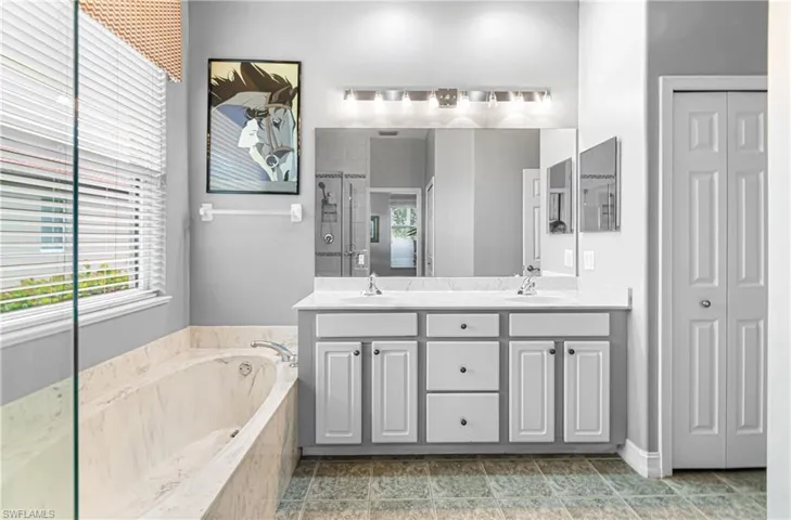 main bath separate shower and soaking tub