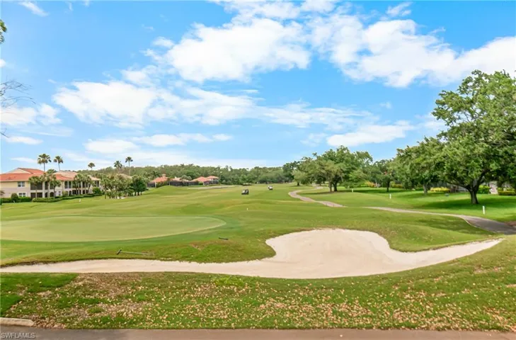 golf course view from pool facilities