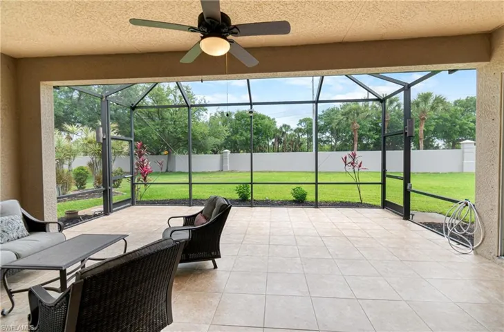 backyard offers room for pool and backyard oasis.