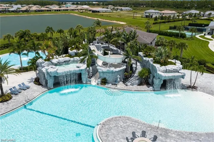 2 tranquil waterfalls and 100' waterslide