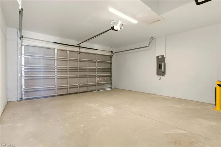 Garage with electric panel