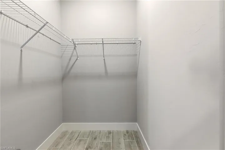 Spacious closet featuring wood tiled floors