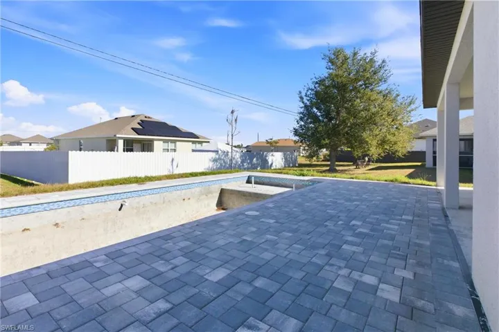 Pool under comnstruction