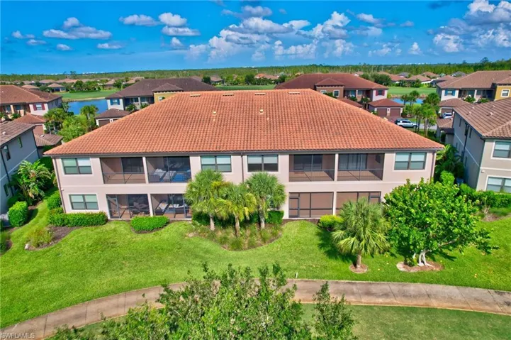 Aerial view of residential area