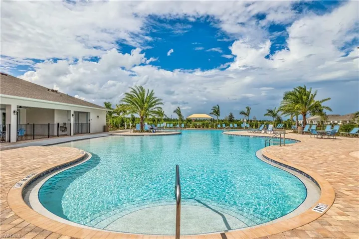 View of pool with a patio area