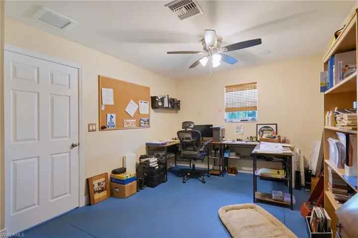Office space in detached garage