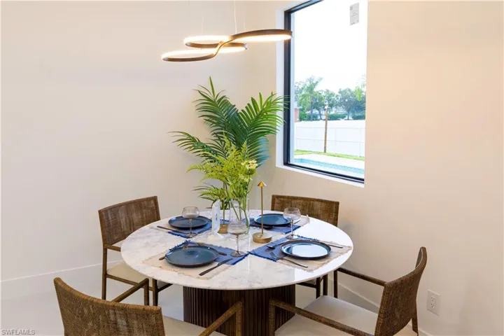 View of dining space