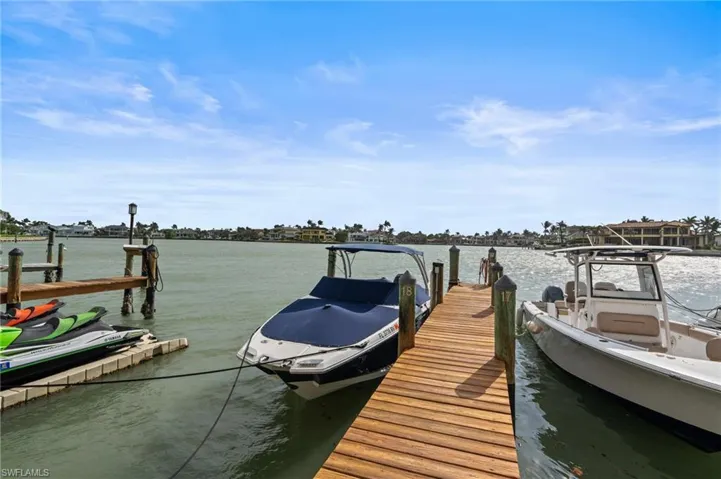 Dock featuring a water view