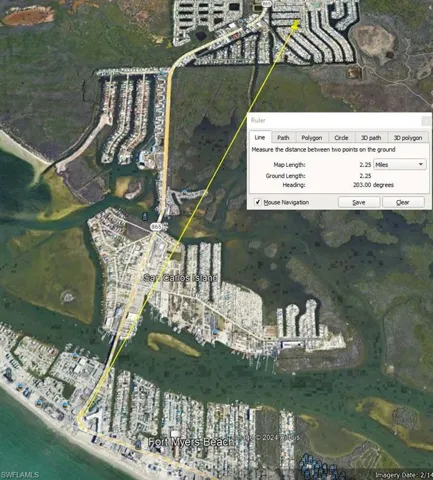 Only 2.5 miles to Fort Myers Beach