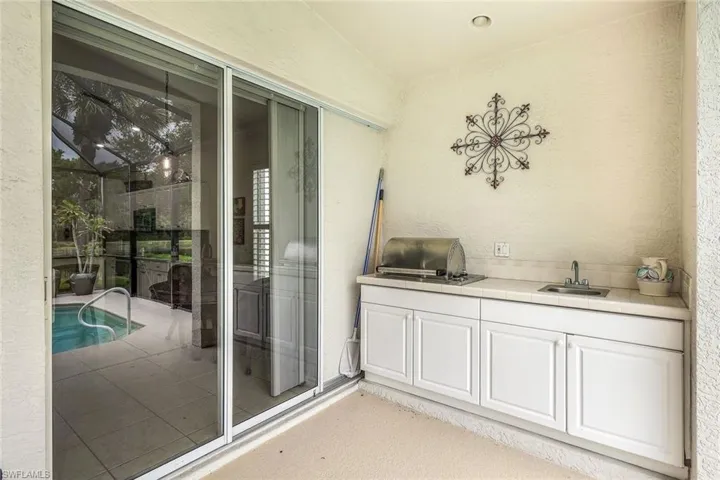 Summer kitchen/grill on lanai.
