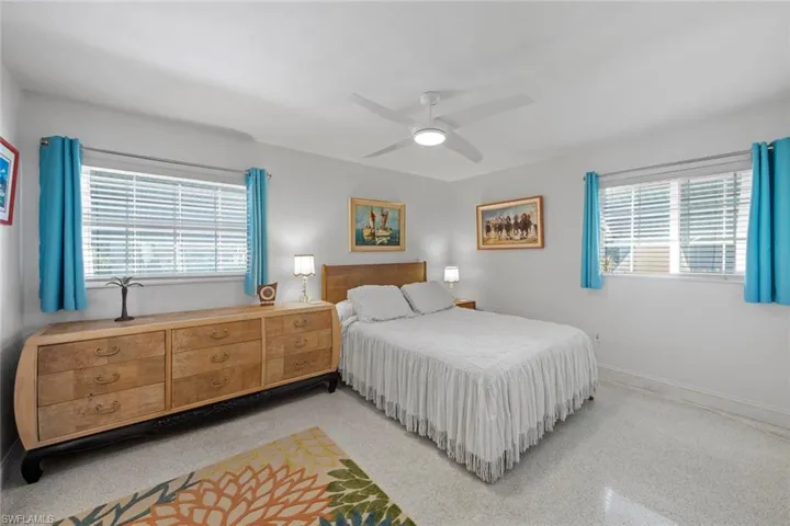 Bedroom with ceiling fan