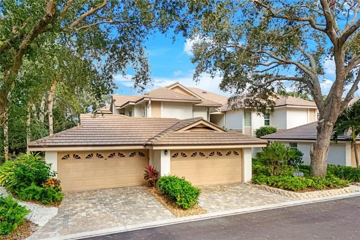 Front facade with a garage