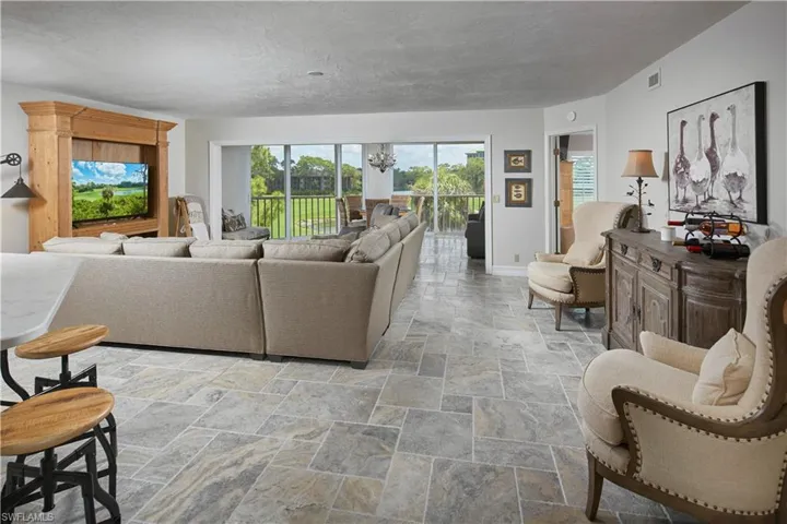 Large living area with an enclosed lanai, providing additional square footage.
