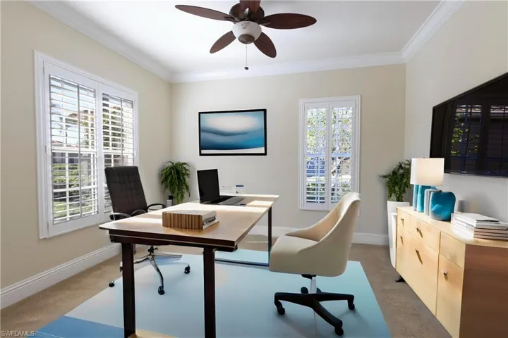 Den/Office Virtually Staged