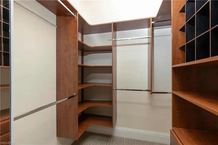 2 Custom closets in main bedroom
