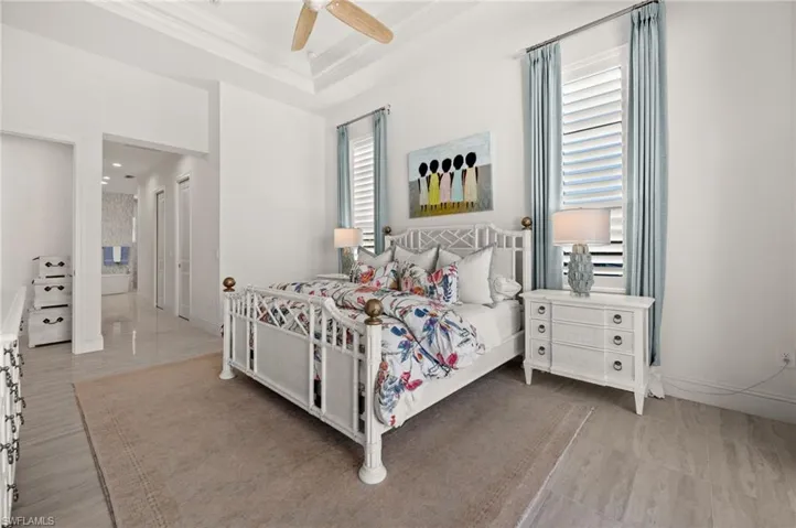 Primary bedroom has 2 walk in closets