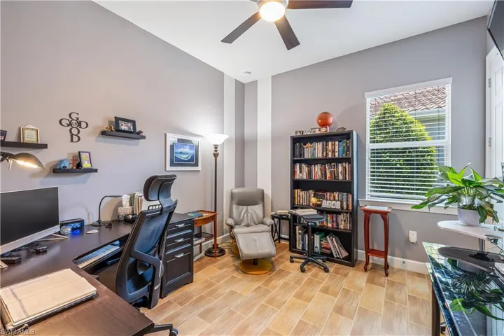 Guest quarters used as an home office.