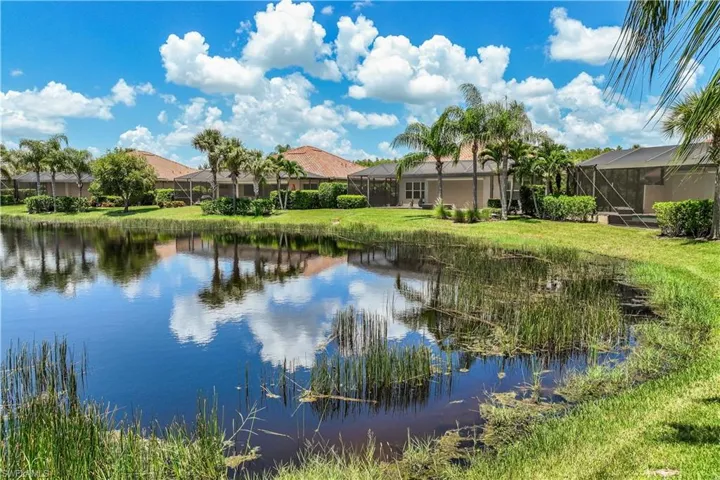 Backyard water view.
