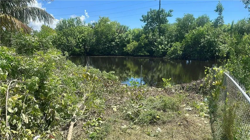 Water view featuring a heavily wooded area