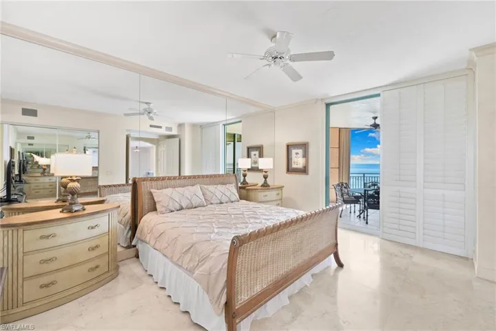 Master Bedroom with a view of the twinkling stars at night.