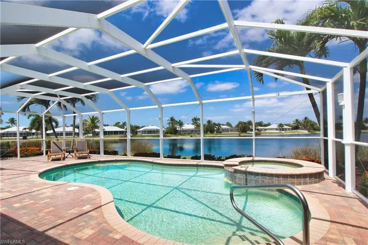 Heated saltwater pool and spa