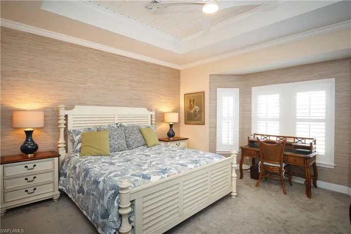 Primary suite with lake views
