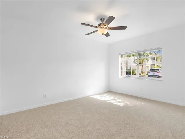 Guest Bedroom Suite with New Carpet & Ceiling Fan