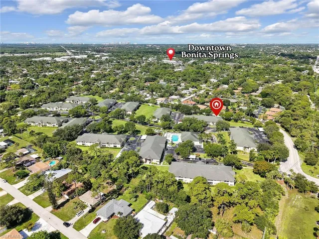 Aerial View of Close Proximity to Downtown Bonita Springs