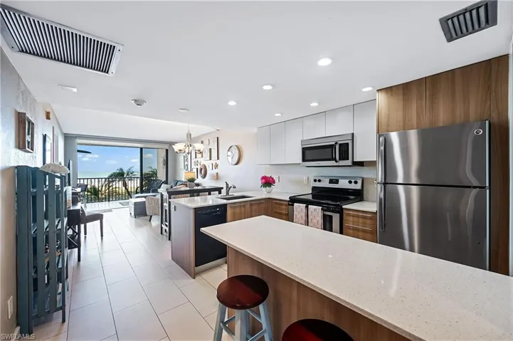 Open concept living with gorgeous views