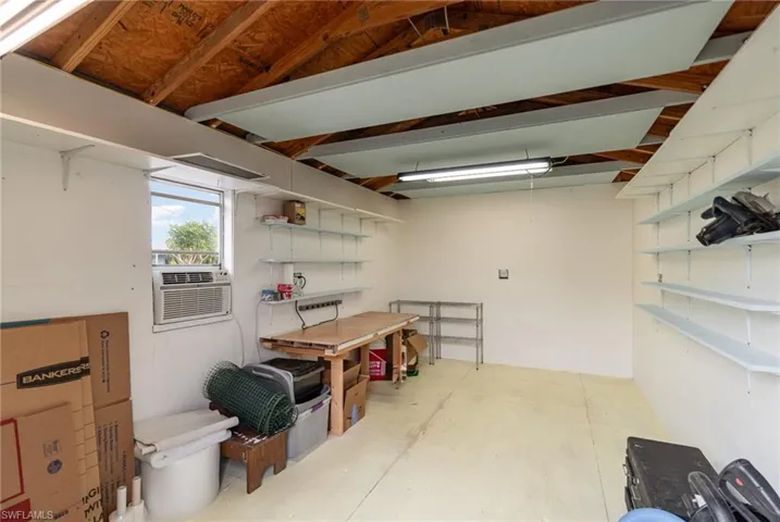 Plenty of overhead storage and room for tools/art supplies/crafts/sewing/you name it!