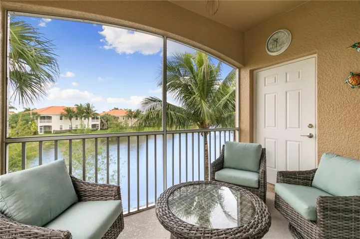 Enjoy the view from your Lanai that provides for even more Storage behind that Door!
