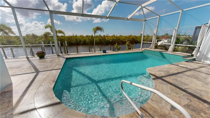 Heated Saltwater pool with dock