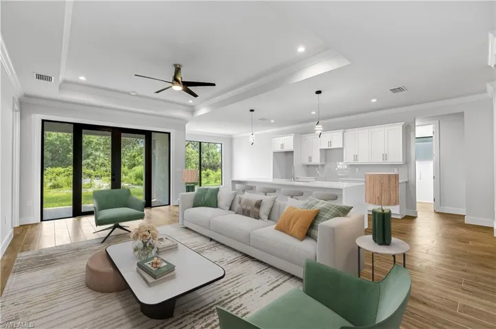 Picture digitally staged from a model home