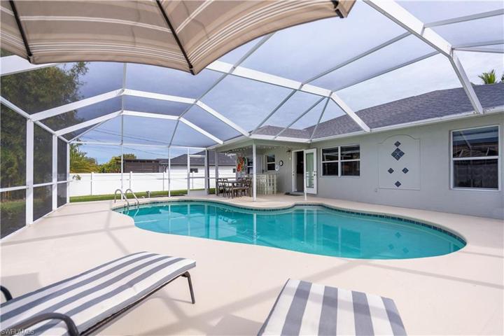The heated pool is so inviting and waiting for you to jump in