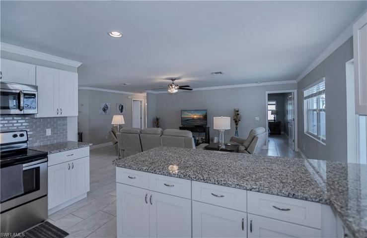 Great flow from the kitchen to the living space