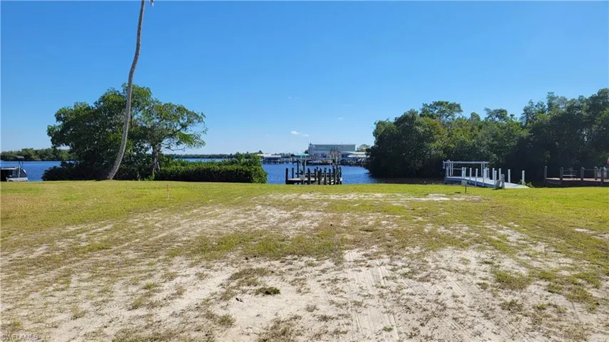 This is looking from street towards lot